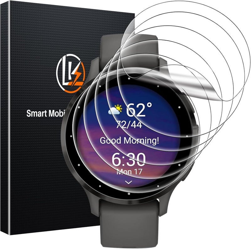 LK 6 Pack for Garmin Venu 3s Screen Protector 41mm - Anti-Scratch, Self-Healing Soft TPU Screen Protector for Garmin Venu 41mm, Bubble Free, HD Transparent, Touch Sensitive - Image 1